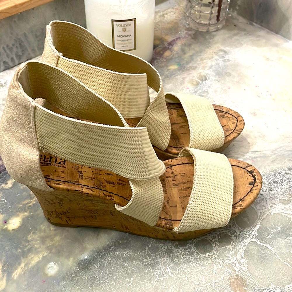Cork style heels